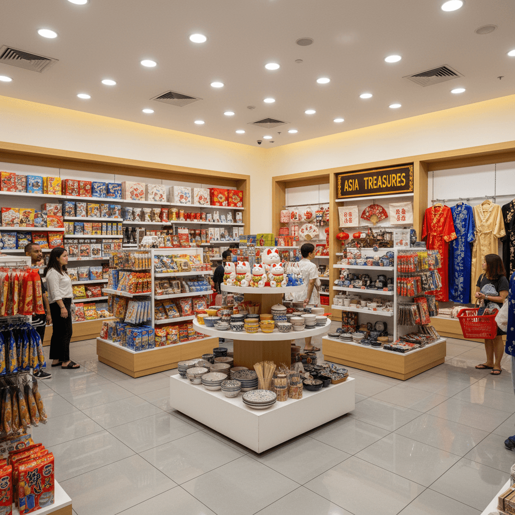 售賣亞洲特色商品同紀念品嘅零售店