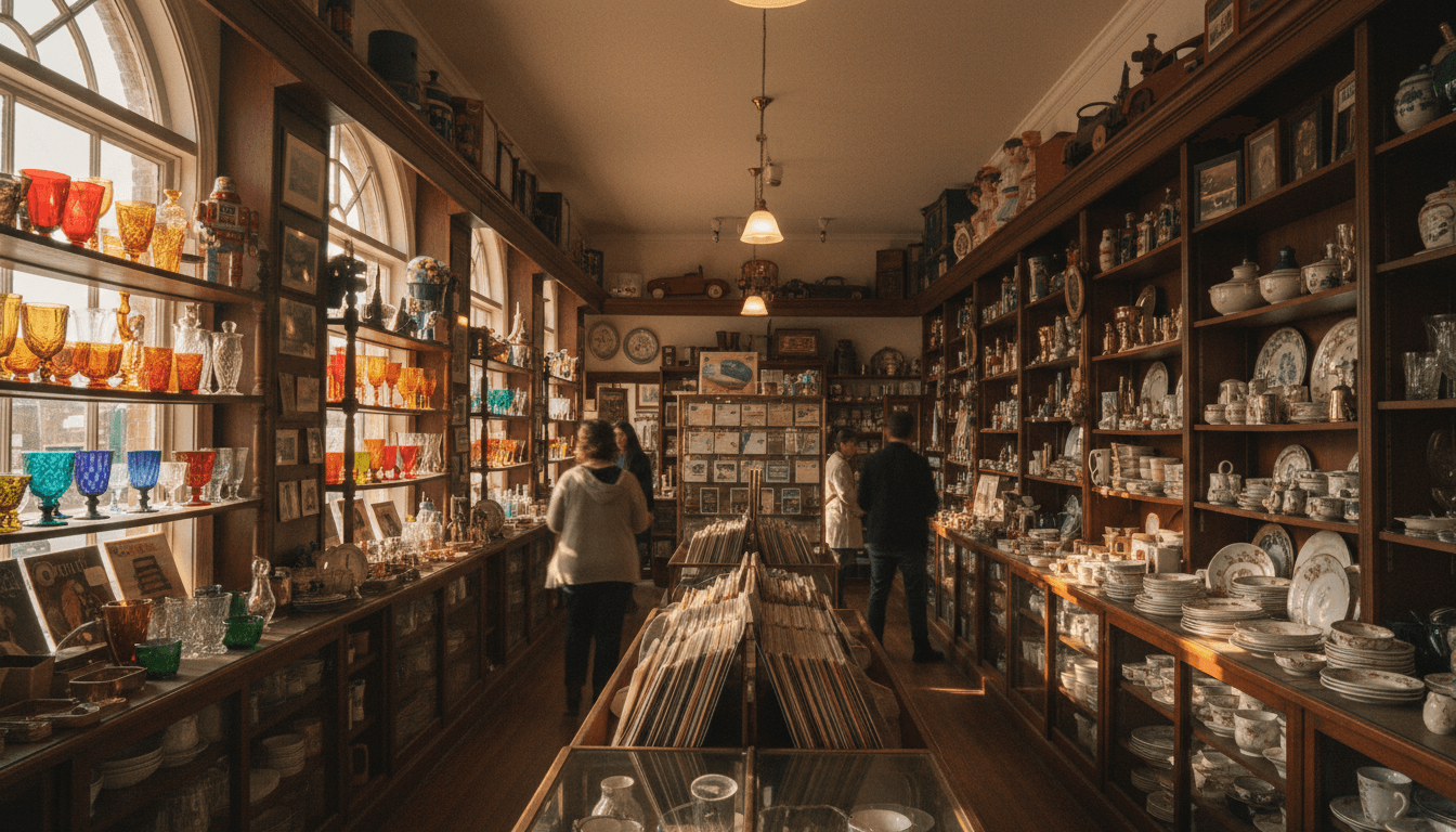 現代零售店舖,貨架上陳列明星聯名商品與香港手信